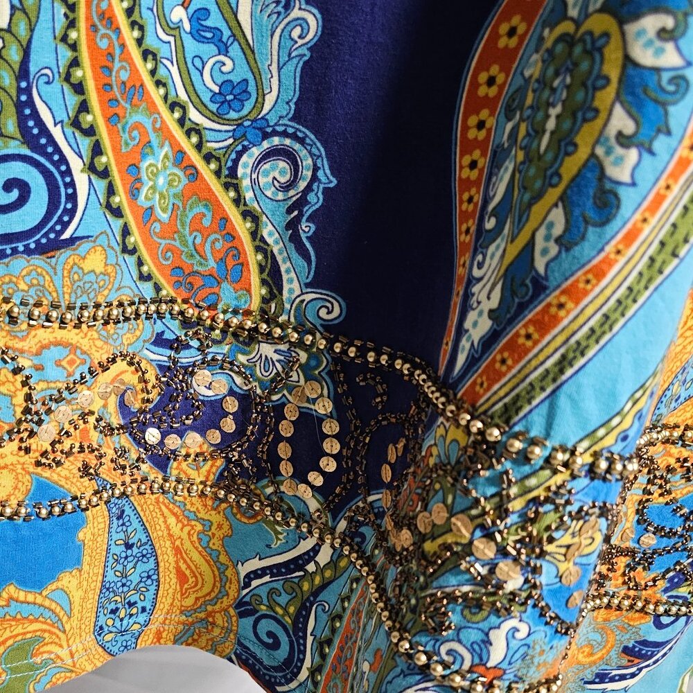 Joyous & Free Beaded Boho Dress – Size XL - Picture 5 of 11
